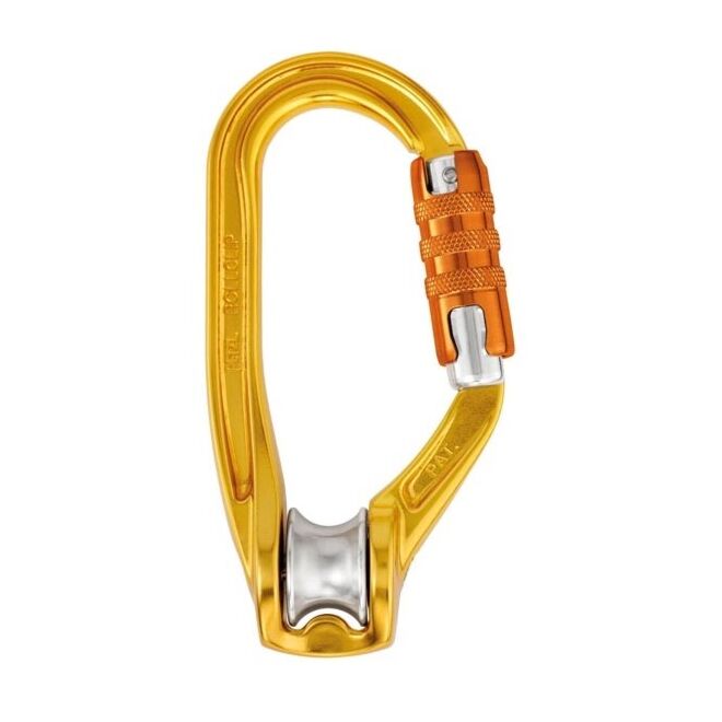 Petzl Rollclip A mosquetón polea de acción triple para trabajo en altura