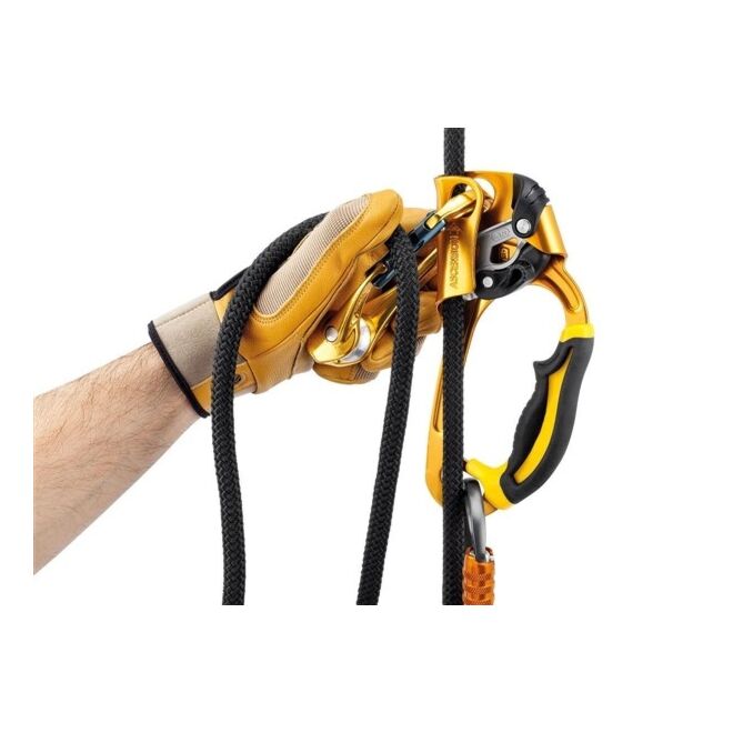 Petzl Rollclip A mosquetón polea de acción triple para trabajo en altura
