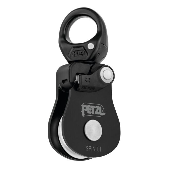 Petzl Spin L1-Yellow polea simple para trabajos en altura