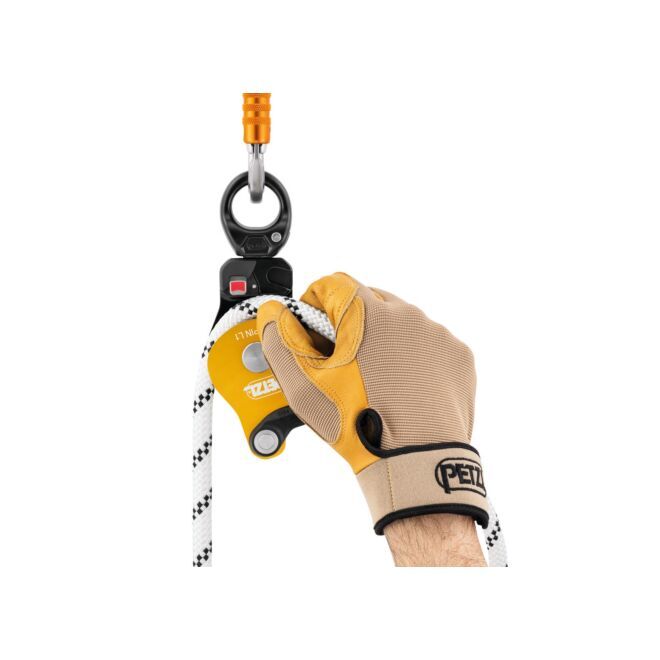 Petzl Spin L1-Yellow polea simple para trabajos en altura