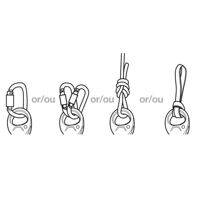 Petzl Spin L1-Yellow polea simple para trabajos en altura