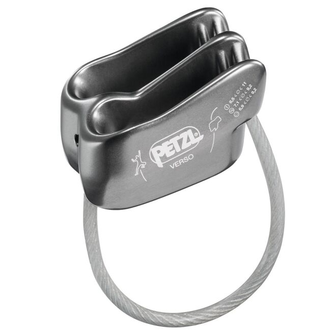 Petzl Verso asegurador descensor polivalente escalada
