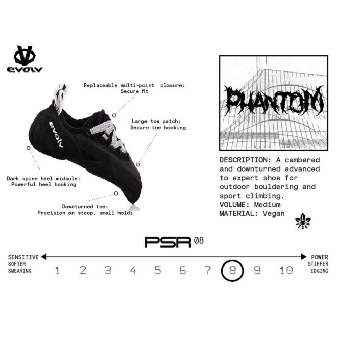 Evolv Phantom zapatillas de escalada