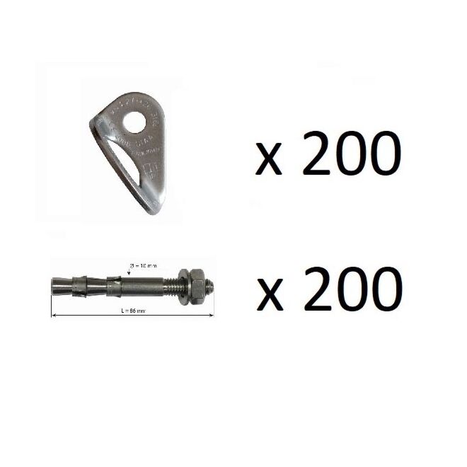 Oliunìd Kit chiodatore piastrines chiodos x200