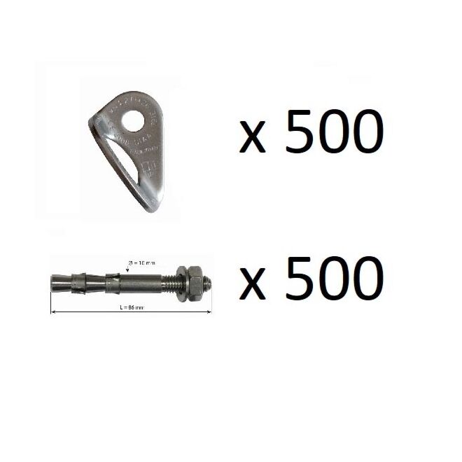 Oliunìd kit chiodatore piastrines chiodos x500