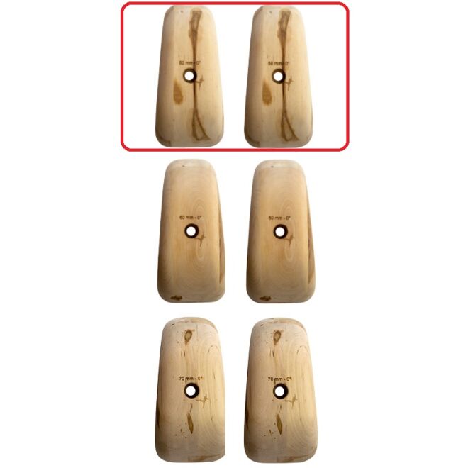 Metolius Wood Grips Pinch 0° set 6 presas de escalada