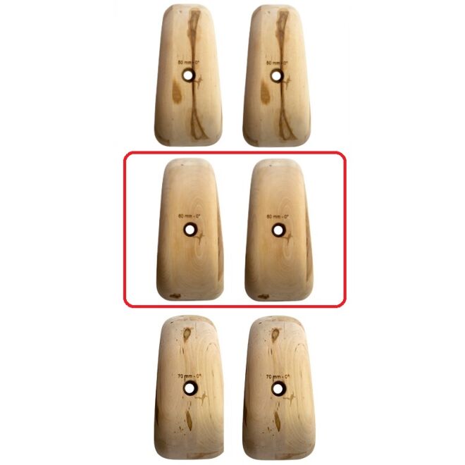 Metolius Wood Grips Pinch 0° set 6 presas de escalada