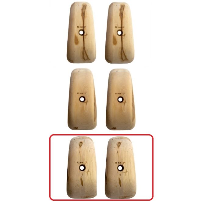 Metolius Wood Grips Pinch 0° set 6 presas de escalada