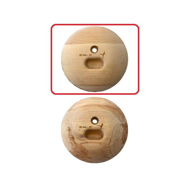Metolius Wood Grips Pockets 15° set 6 presas de escalada