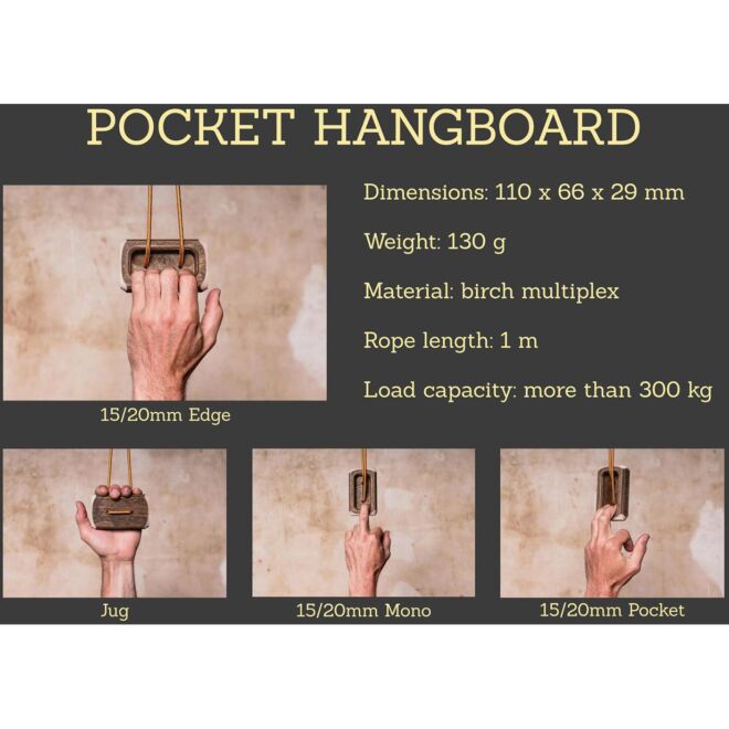Captain Fingerfood Pocket travesa portable de escalada