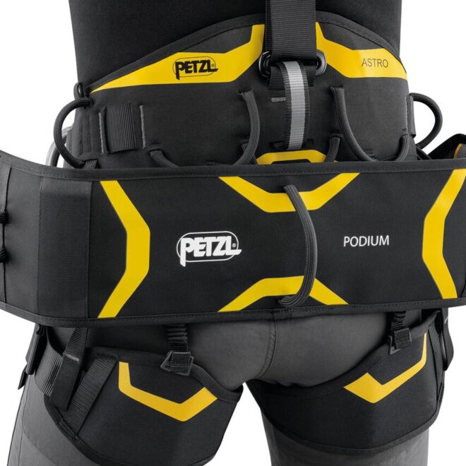 Petzl Podium asiento de trabajo cómodo diseñado para suspensiones prolongadas