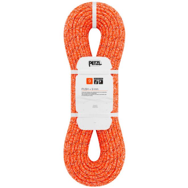 Petzl Push + 9 mm semiestática ultraresistente torrentismo y espeleología