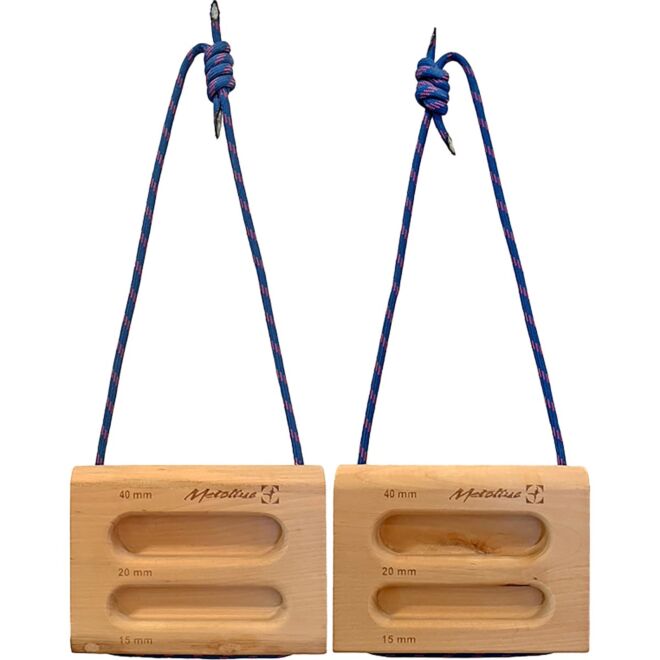 Metolius Wood Rock Rings II anillas de madera para escalada portátiles