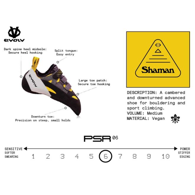 Evolv Shaman Gold/Gray/White zapatillas de escalada