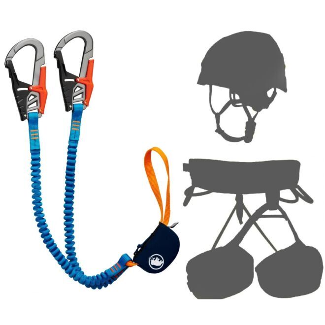 Oliunìd Deal Kit Mammut Skywalker Pro set de vía ferrata + casco y arnés kit de vía ferrata