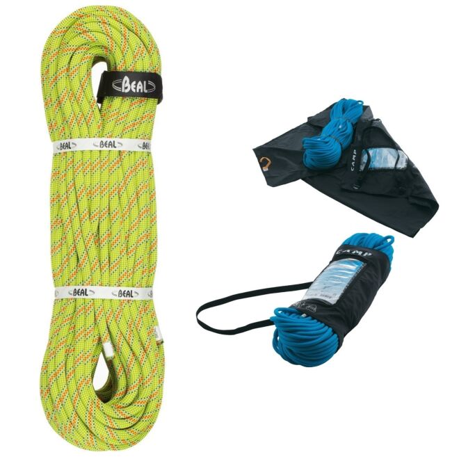 Beal Tuono 9.4 mm cuerda de escalada + CAMP Rope Holder bolsa para cuerda