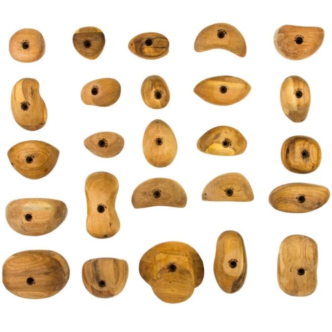 Metolius Wood Grips Pack 25 set 25 presas de escalada
