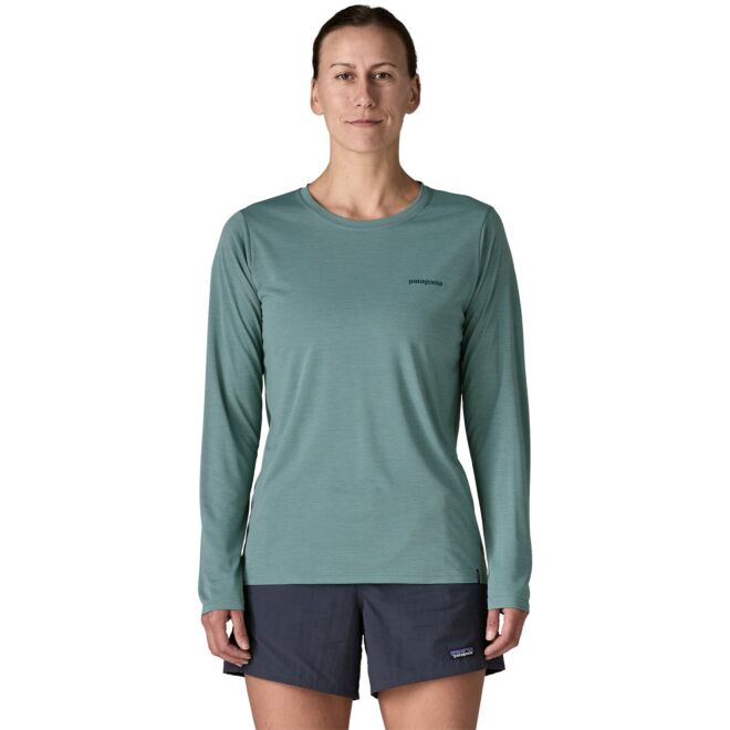 Patagonia W's L/S Cap Cool Daily Shirt - Boardshort Logo camisa de mujer