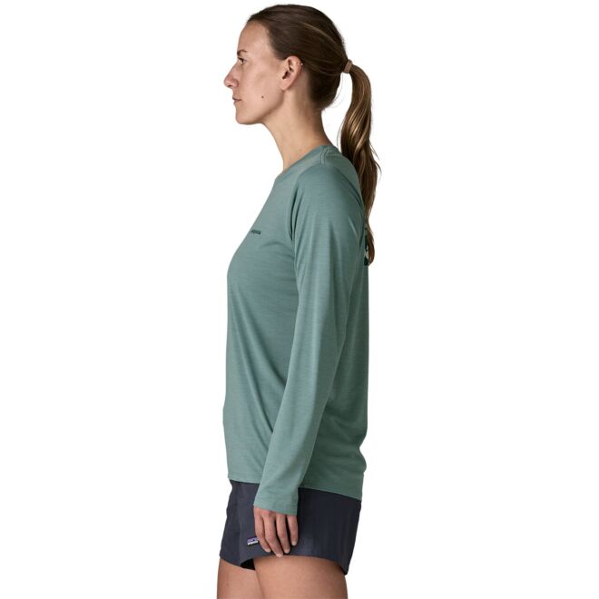 Patagonia W's L/S Cap Cool Daily Shirt - Boardshort Logo camisa de mujer