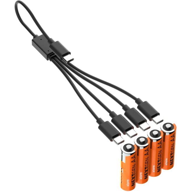Xtorm Rechargeable AA Batteries USB-C pilas recargables paquete de 4