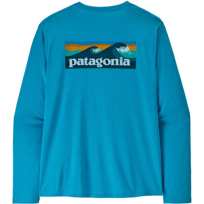 Patagonia M's L/S Cap Cool Daily Shirt - Boardshort Logo camiseta técnica de manga larga hombre