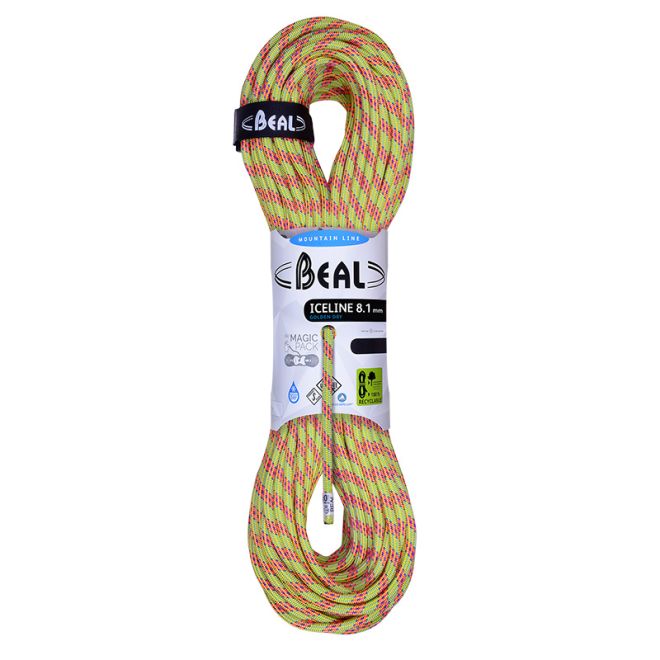 Beal Ice Line 8.1 mm Unicore Golden Dry media cuerda de escalada