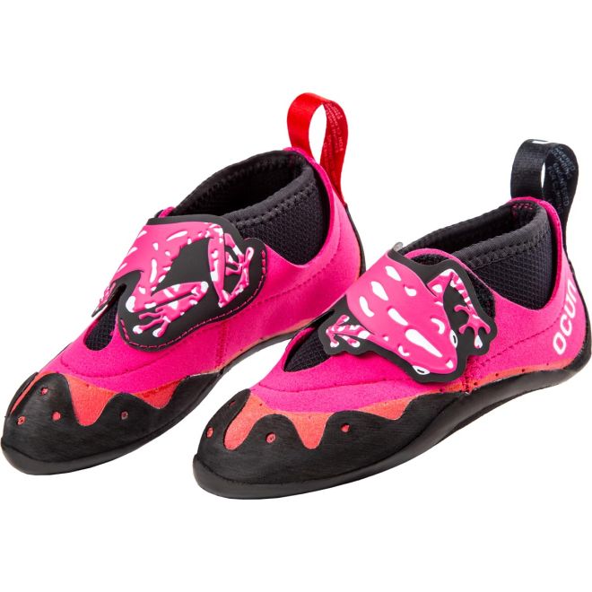 Ocun Ribbit Pink/Black children's climbing shoes