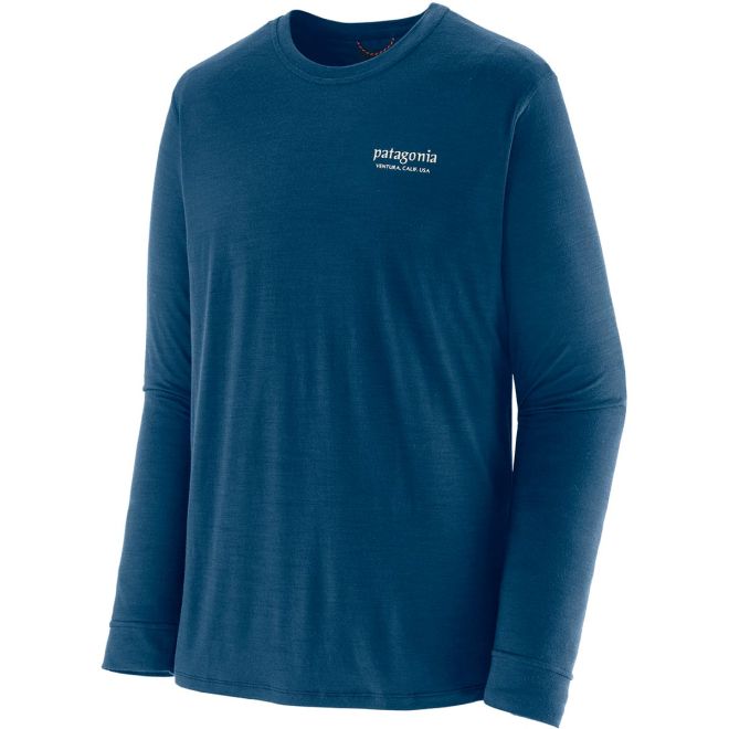 Patagonia M's L/S Cap Cool Merino Blend Graphic Shirt camiseta técnica de manga larga hombre